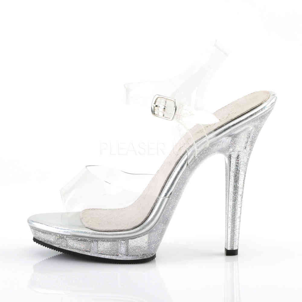 Fabulicious - LIP108MG Ankle strap sandal - Black Product image